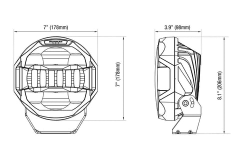 SCOPE 7" LED DRIVING LIGHTS (SPOT)