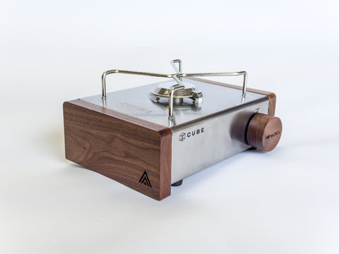 Kovea Cube with Nomadica NAMU Walnut Panels