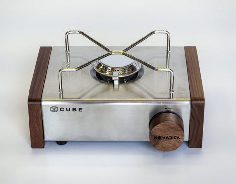 Kovea Cube with Nomadica NAMU Walnut Panels