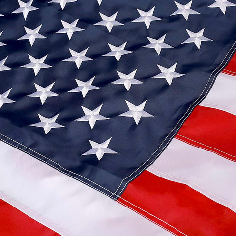WK USA Flag - 3 x 5 Embroidered Stars & Sewn Stripes! Proudly Made in the USA