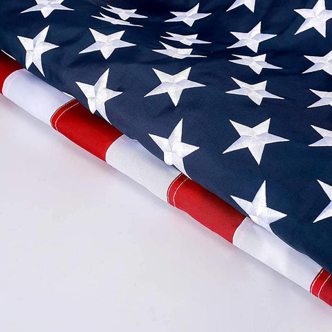 WK USA Flag - 3 x 5 Embroidered Stars & Sewn Stripes! Proudly Made in the USA