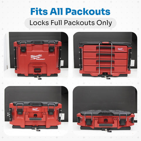 Integral Locking Plate - Universal - Compatible with Milwaukee Tool Packout Organizers