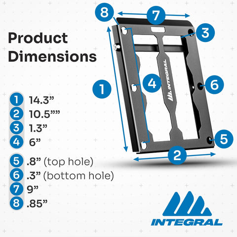 Integral Locking Plate - Universal - Compatible with Milwaukee Tool Packout Organizers
