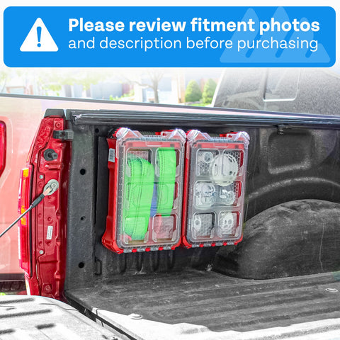 Integral Boxlink Panel (Full) - F150 & Raptor (2015+) - Compatible with Milwaukee Tool Packout Organizers