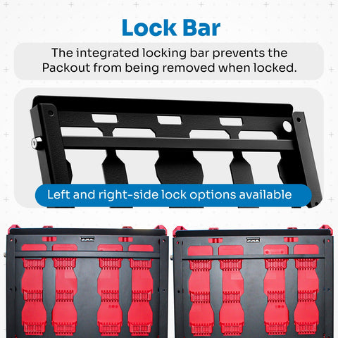 Integral Locking Plate - Universal - Compatible with Milwaukee Tool Packout Organizers