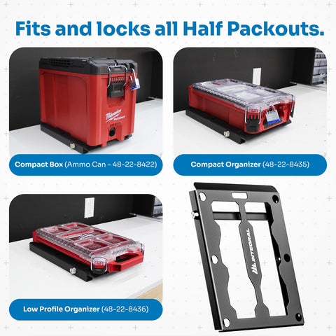 Integral Locking Plate - Universal - Compatible with Milwaukee Tool Packout Organizers