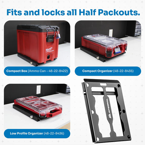 Integral Locking Plate - Universal - Compatible with Milwaukee Tool Packout Organizers