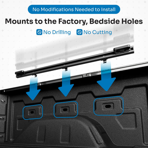 Integral Rails - Bedside Rail System - Chevrolet Silverado & GMC Sierra 2500/3500 (2020+ 6'9" Bed Only)