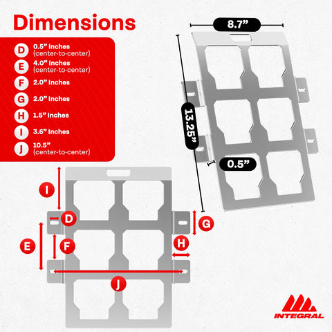 Integral Plates - Universal - Compatible with Milwaukee Tool Packout Organizers