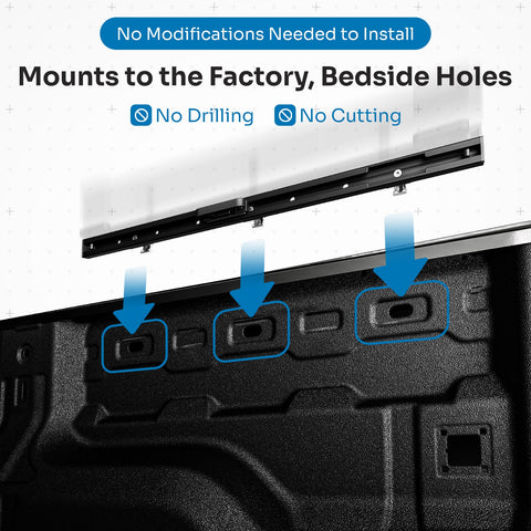 Integral Rails - Bedside Rail System - Chevrolet Colorado & GMC Canyon (2023+)