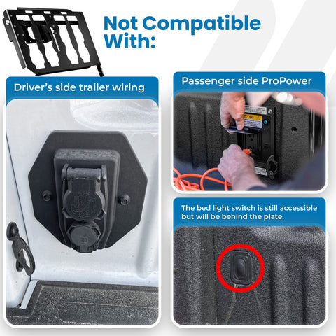 Integral Boxlink Plate (Full) - Super Duty (2017+) - Compatible with Milwaukee Tool Packout Organizers