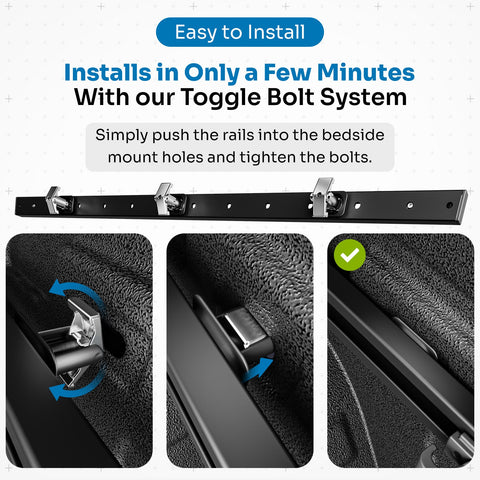 Integral Rails - Bedside Rail System - Chevrolet Colorado & GMC Canyon (2023+)