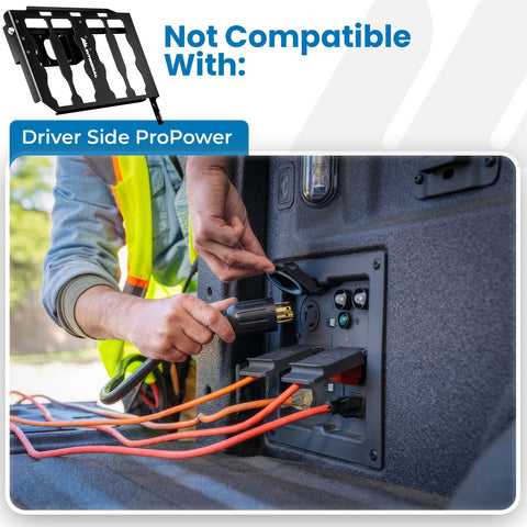 Integral Boxlink Panel (Full) - F150 & Raptor (2015+) - Compatible with Milwaukee Tool Packout Organizers