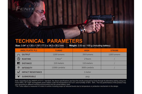 Fenix GL19R Rechargeable Tactical Light - Discontinued