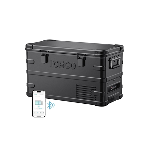 ICECO APL35 Dual Zone Aluminum 12V Portable Fridge Freezer - Black