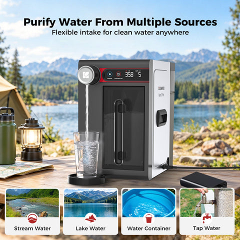 CAMPLUX ROH75 Portable RO Water Purifier with Hot Water