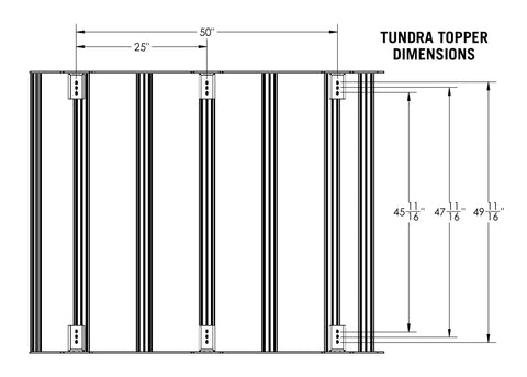 Toyota Tundra Bed Rack - DRIFTR Topper Add-on