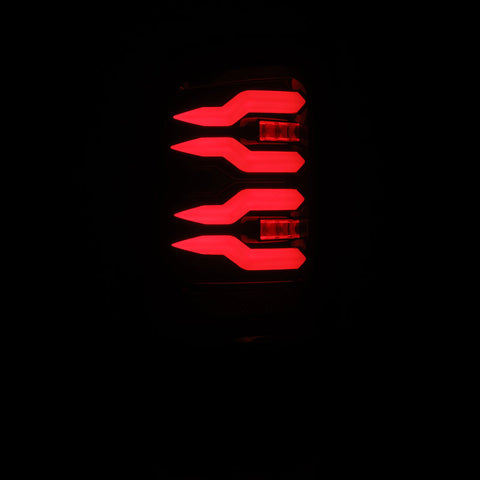 AlphaRex 94-01 Dodge Ram 1500/2500/3500 LUXX-Series LED Tail Lights - Black/Red