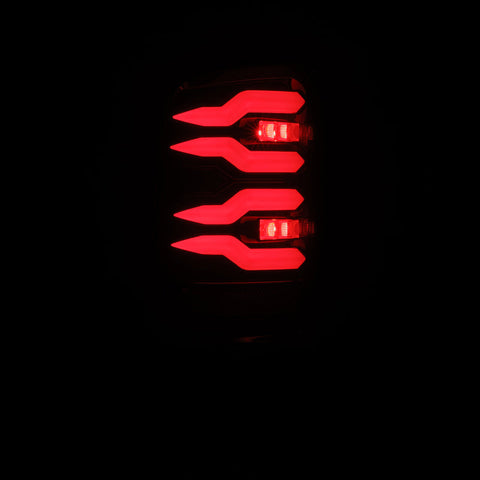 AlphaRex 94-01 Dodge Ram 1500/2500/3500 LUXX-Series LED Tail Lights - Black/Red