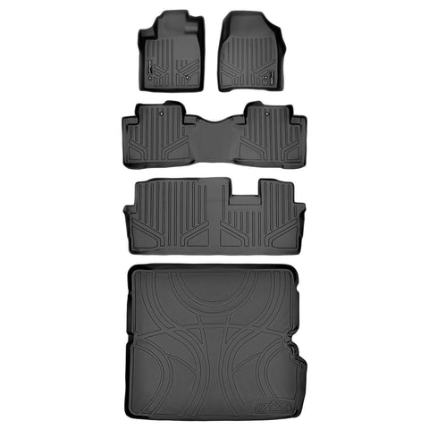SMARTLINER Custom Fit Floor Liners For 2009-2015 Honda Pilot