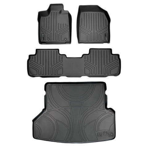 SMARTLINER Custom Fit Floor Liners For 2008-2013 Toyota Highlander (Hybrid Only)