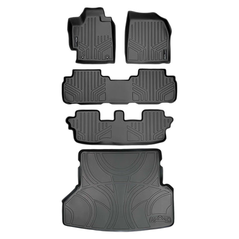SMARTLINER Custom Fit Floor Liners For 2008-2013 Toyota Highlander (Non Hybrid)