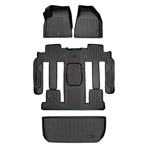 SMARTLINER Custom Fit Floor Liners For 2008 - 2017 Buick Enclave with 2nd Row Bucket Seats
