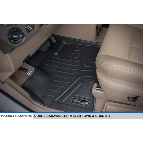 Smart Trim™ Custom Fit Floor Liners For 2008 2020 Caravan/Town & Country (Stow'n Go Only)