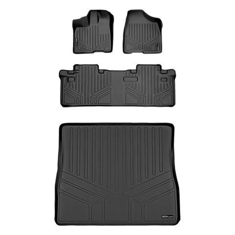 SMARTLINER Custom Fit Floor Liners For 2011-2012 Toyota (Sienna 8 Passenger Model)