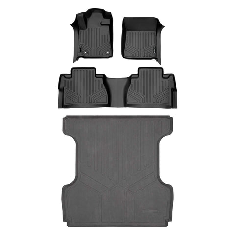 SMARTLINER Custom Fit Floor Liners For 2007 - 2021 Toyota Tundra Double Cab or CrewMax Cab
