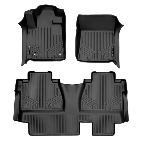 SMARTLINER Custom Fit Floor Liners For 2014-2021 Toyota Tundra Double Cab (with Coverage Under 2nd Row Seat)