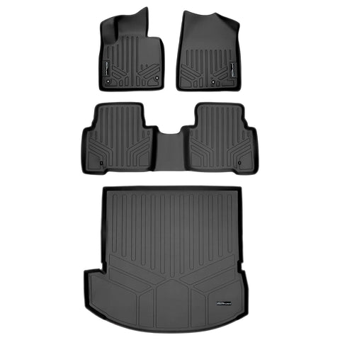 SMARTLINER Custom Fit Floor Liners For 2013-18 Santa Fe with 3rd Row Seat / 2019 Santa Fe XL