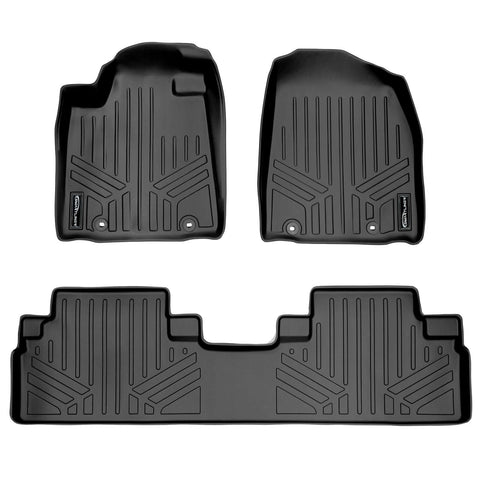 SMARTLINER Custom Fit Floor Liners For 2013-2015 Lexus RX (First Row Twist type Rings)