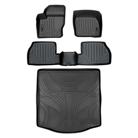 SMARTLINER Custom Fit Floor Liners For 2012-2018 Ford Focus Sedan (No SR or Electric Models)