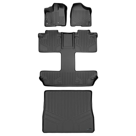Smart Trim™ Custom Fit Floor Liners For 2013 2020 Toyota Sienna 7 Passenger Model