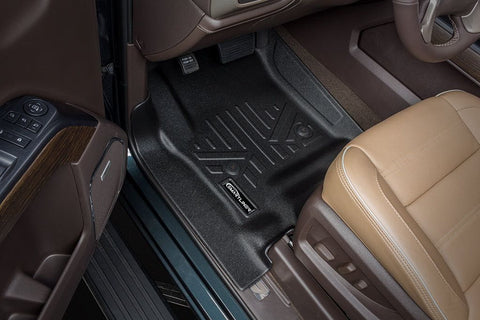 Smart Trim™ Custom Fit Floor Liners For 2015-2020 Cadillac Escalade with Second Row Bucket Seats