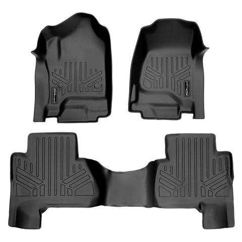 SMARTLINER Custom Fit Floor Liners For 2015-2020 Cadillac Escalade ESV with 2nd Row Bench Seat