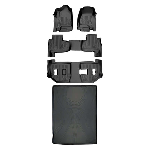 SMARTLINER Custom Fit Floor Liners For 2015-2020 Suburban / Yukon XL (with 2nd Row Bench Seat)