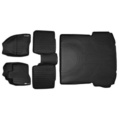 SMARTLINER Custom Fit Floor Liners For 2015-2016 Ford Explorer without 2nd Row Center Console