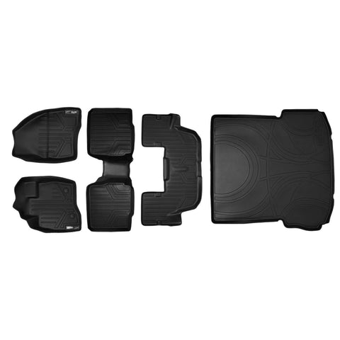 SMARTLINER Custom Fit Floor Liners For 2015-2016 Ford Explorer with 2nd Row Center Console