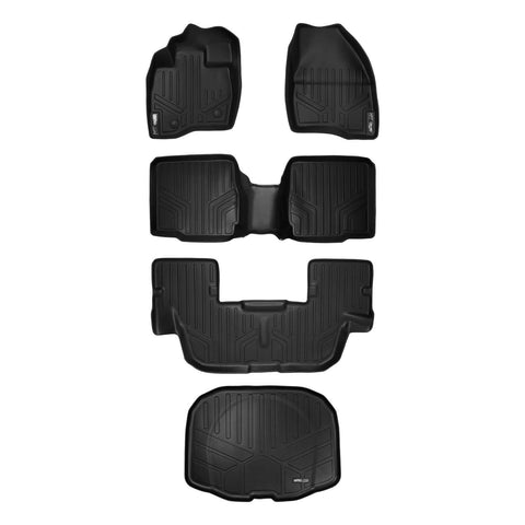 SMARTLINER Custom Fit Floor Liners For 2015-2016 Ford Explorer (with 2nd Row Center Console)
