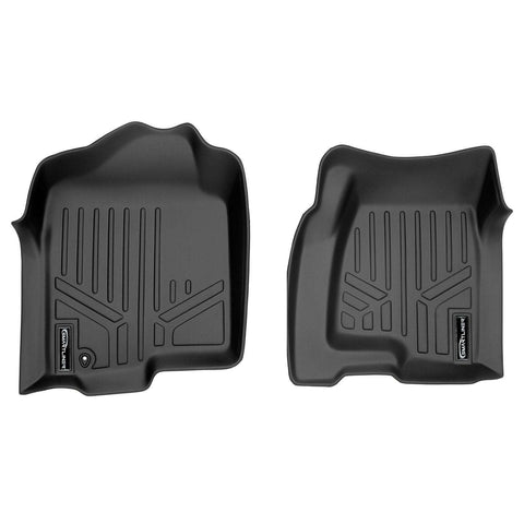 SMARTLINER Custom Fit Floor Liners For 2001-2007 Silverado/Sierra 1500/2500/3500 Double/Extended Cab Classic Body Style