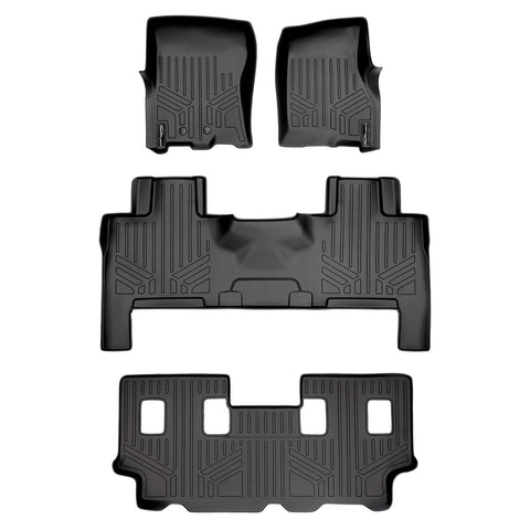Smart Trim™ Custom Fit Floor Liners For 2011 - 2017 Ford Expedition EL/ Lincoln Navigator (with Console)