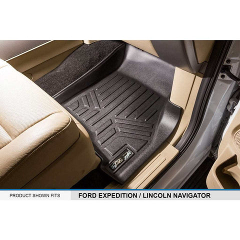 Smart Trim™ Custom Fit Floor Liners For 2011 - 2017 Ford Expedition EL/ Lincoln Navigator (with Console)