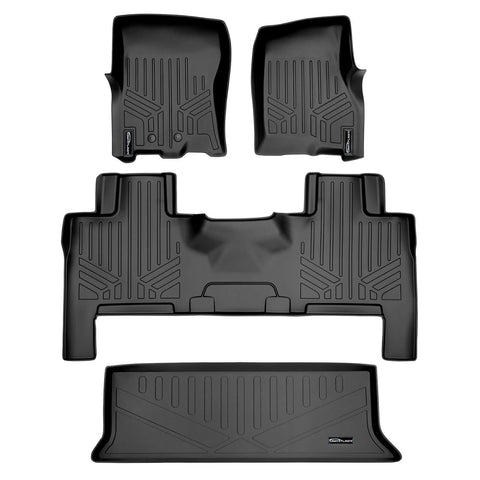 SMARTLINER Custom Fit Floor Liners For 2011 - 2017 Ford Expedition/Lincoln Navigator with 2nd Row Bench Seat or Console