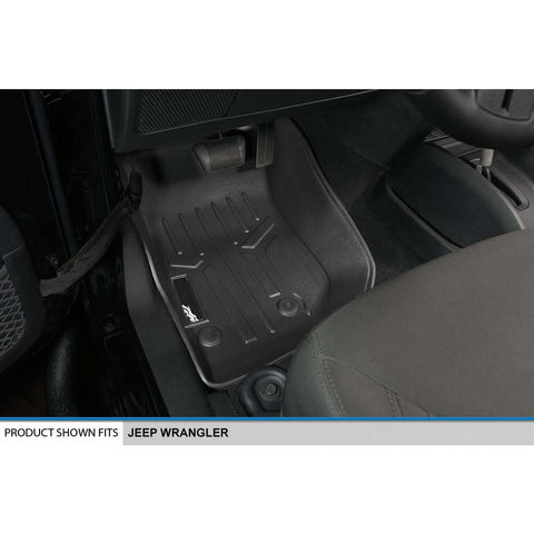 SMARTLINER Custom Fit Floor Liners For 2015-2018 Jeep Wrangler 2 Door Model Only (JK Old Body Style Only)