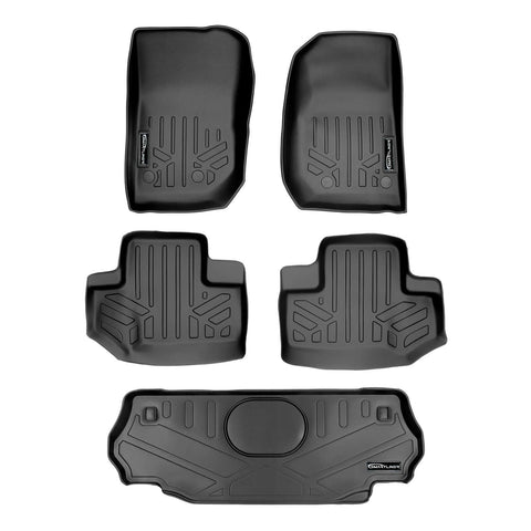 SMARTLINER Custom Fit Floor Liners For 2015-2018 Jeep Wrangler 2 Door Model Only (JK Old Body Style Only)
