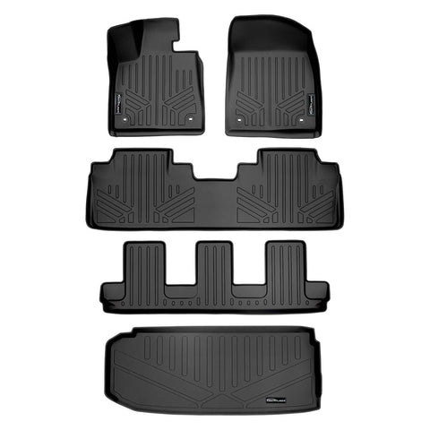 SMARTLINER Custom Fit Floor Liners For 2018-2022 Lexus RXL Hybrid (7 Passenger)