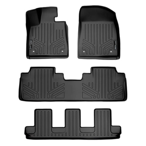 SMARTLINER Custom Fit Floor Liners For 2018-2022 Lexus RXL Hybrid (7 Passenger)