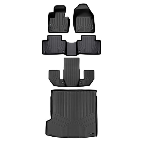 SMARTLINER Custom Fit Floor Liners For 2020-2025 Volvo XC90 (6 Passenger Models. No Plug-in Hybrid Models)